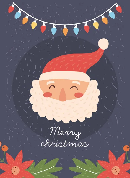 Merry christmas santa claus — Stock Vector