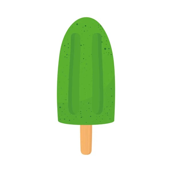 Matcha ice cream — Stock Vector