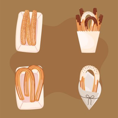 Tatlı churros lezzetli