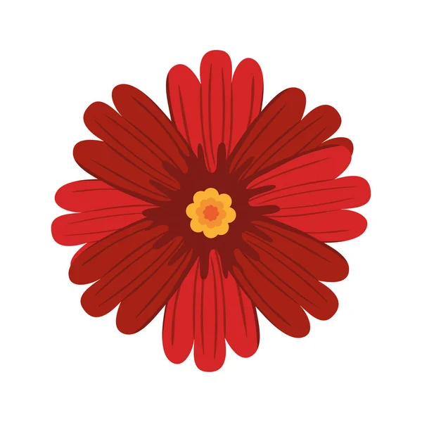 Χαριτωμένο κόκκινο λουλούδι — Διανυσματικό Αρχείο