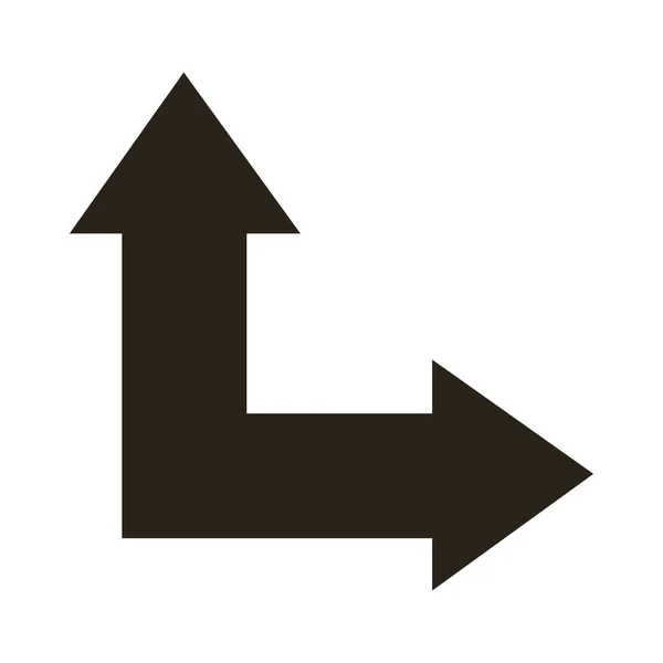 Arrow in form of L — 图库矢量图片
