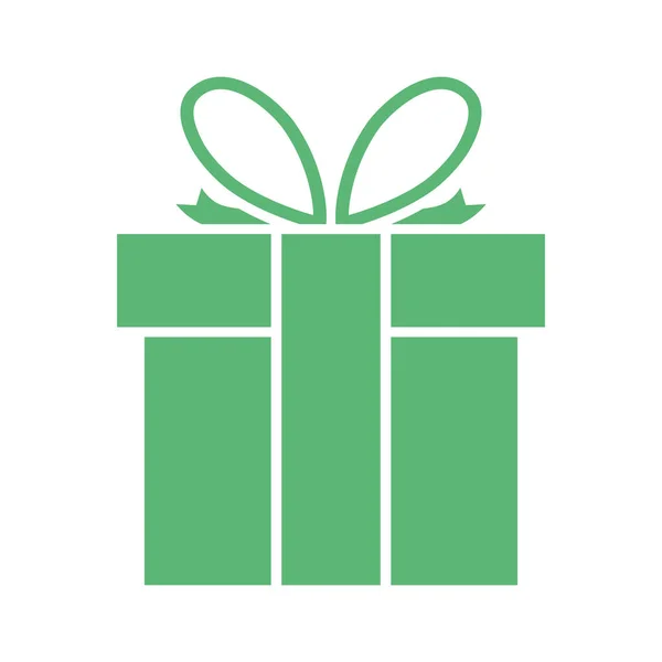 Green giftbox present —  Vetores de Stock