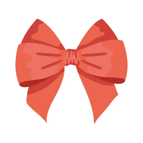 Busur hadiah merah - Stok Vektor