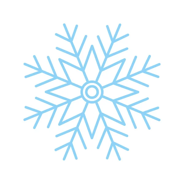 Winter snowflake blue — Stock Vector