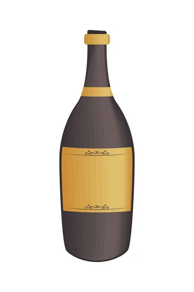 Champagne flaska dryck — Stock vektor