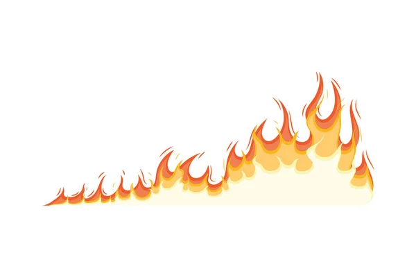 Довгий вогонь полум'я — стоковий вектор