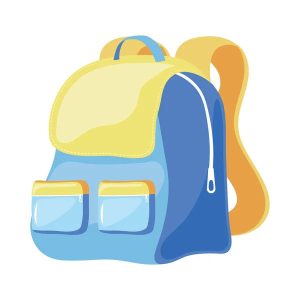 Blue schoolbag supply —  Vetores de Stock