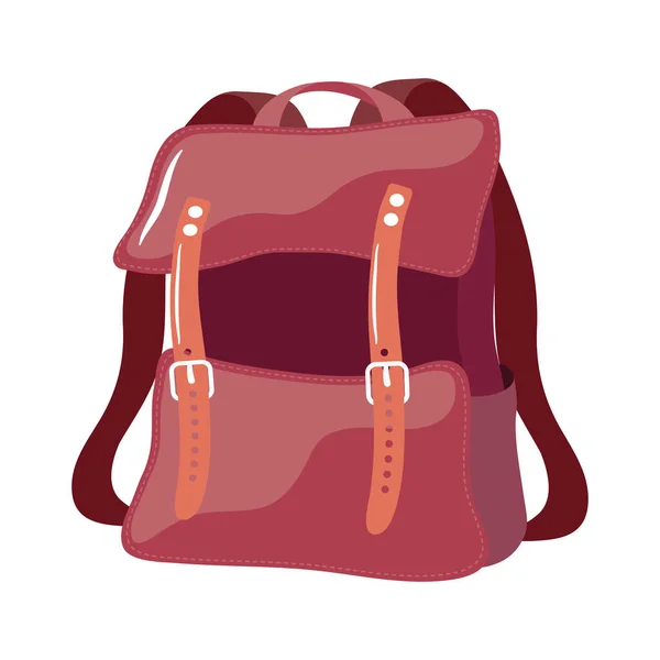 Fornitura di schoolbag rosso — Vettoriale Stock
