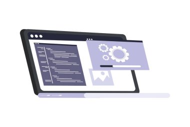 Dizüstü bilgisayarda ağ geliştiriyor