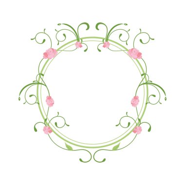 taç gülleri çerçevesi