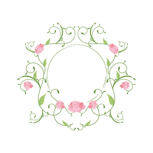 Marco de rosas elegantes — Archivo Imágenes Vectoriales