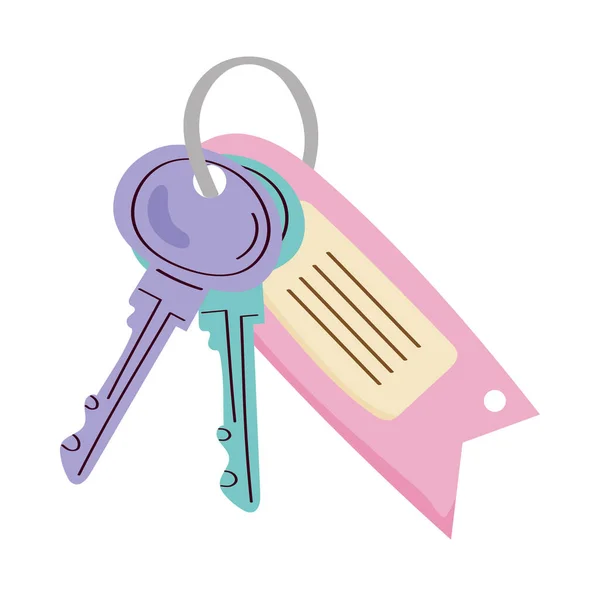 Klíče s keychain — Stockový vektor
