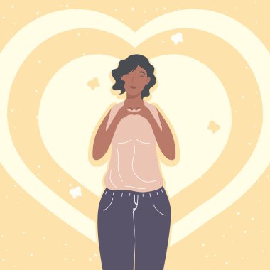 young lovely afro woman