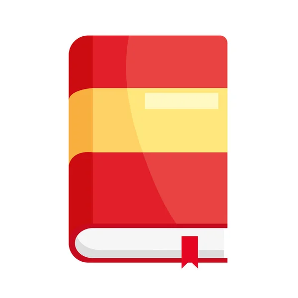 Libro de texto rojo — Vector de stock