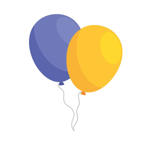 Globos helio aire — Vector de stock