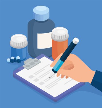 order and medicine icons