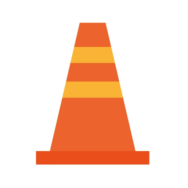 Orange signaling cone — Vettoriale Stock