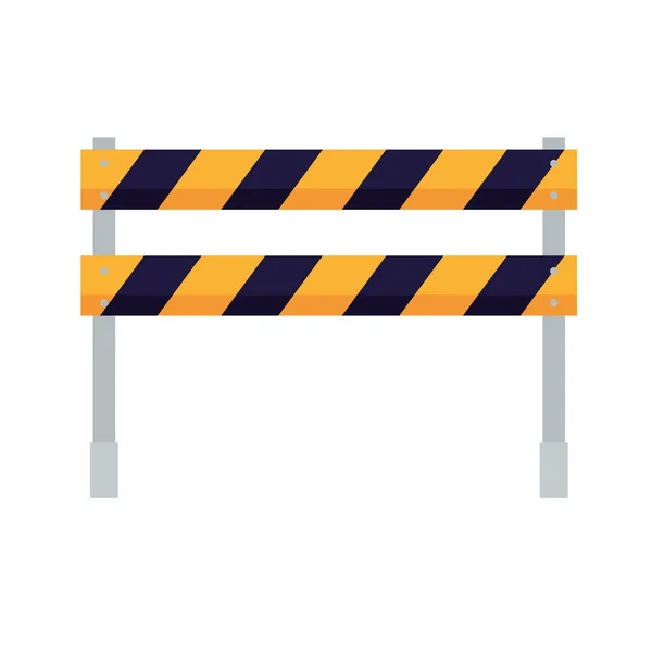 Barricade fence signal — Stock Vector