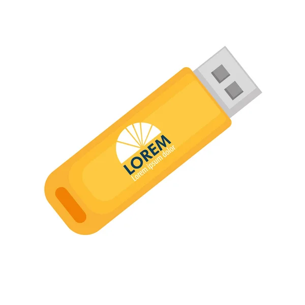 Mockup of usb device — стоковый вектор