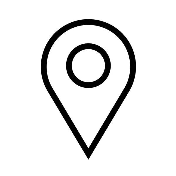 Pin location line style — стоковый вектор