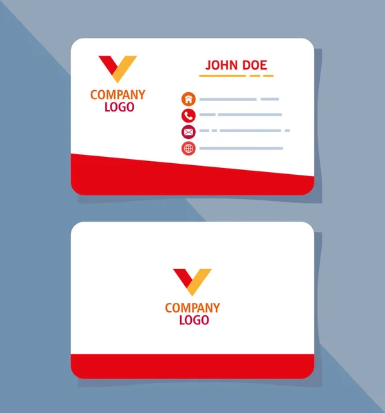 White business cards styles — Stock Vector