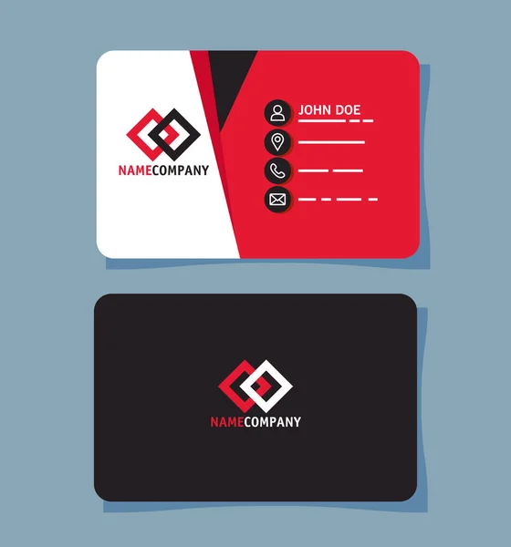 Business cards two styles — Stok Vektör