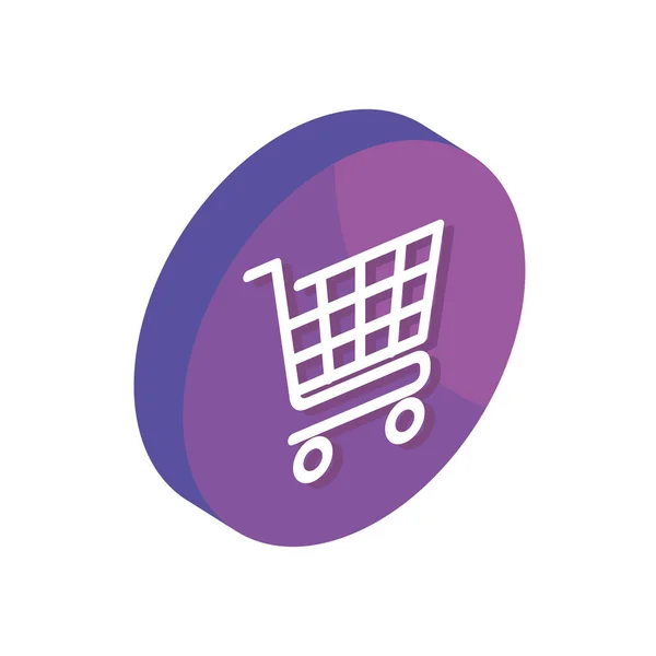 Shopping cart-knappen — Stock vektor