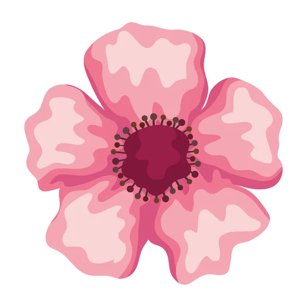 Roze bloem aquarel — Stockvector