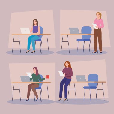 businesswomen in workplace