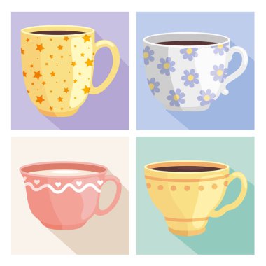 ceramic cups and decoration