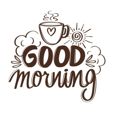 good morning with cup