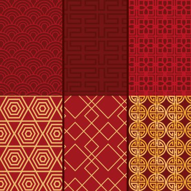 chinese style red backgrounds