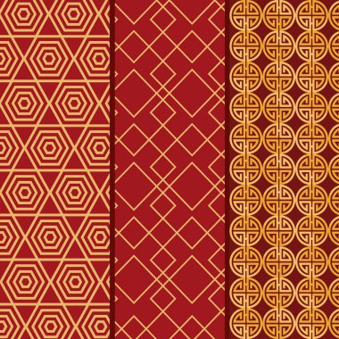 three chinese style backgrounds