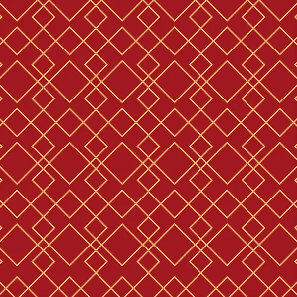 Golden rhombus chinese pattern — 图库矢量图片