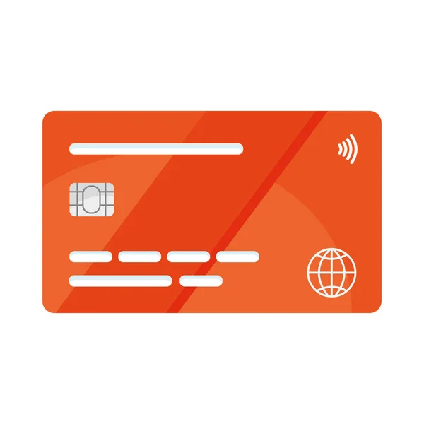 Червоний кредитної картки — стоковий вектор