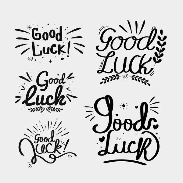 Good luck five quotes — Stock Vector