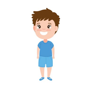 Şirin çocuk gülümsüyor