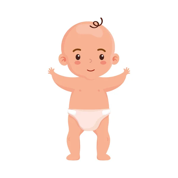 Little baby standing — Stock Vector