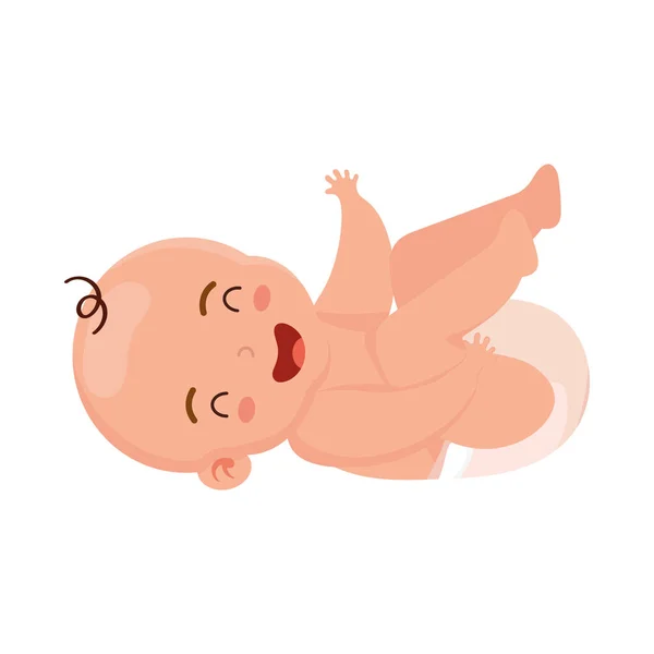 Kleine baby gelukkig — Stockvector