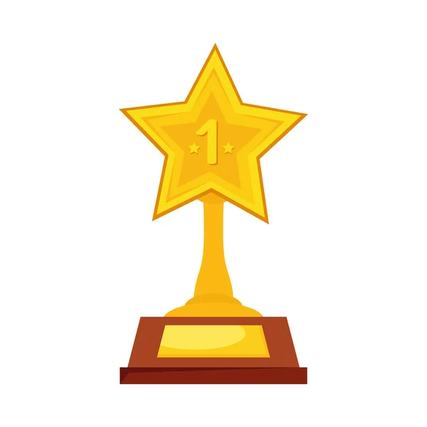 Prêmio troféu estrela — Vetor de Stock