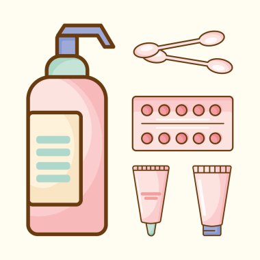 Cilt ürünleri 5 simge