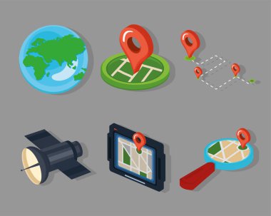 6 GPS teknolojisi simgesi