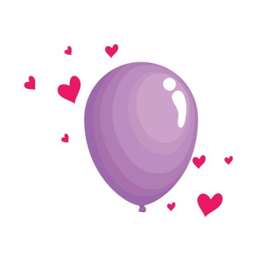 kubbeli mor balon helyumu