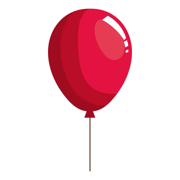 Ballon hélium rouge — Image vectorielle