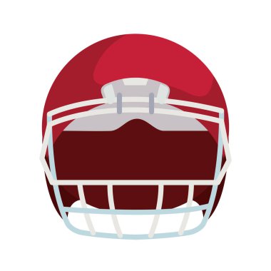 Amerikan futbolu kırmızı kaskı