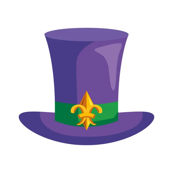 Mardi gras tophat — Stockový vektor