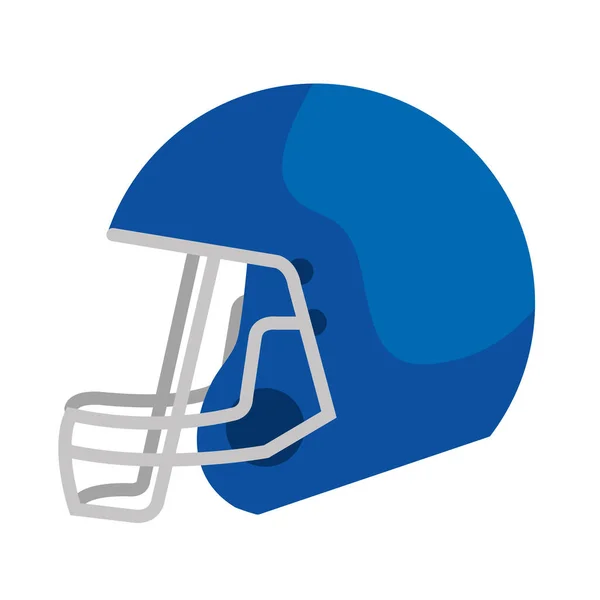 American football blue helmet — Stock Vector