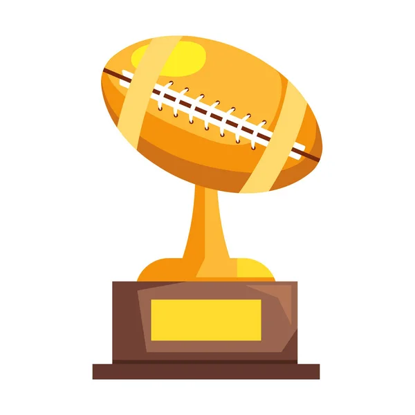 Amerikaans voetbal trofee-award — Stockvector