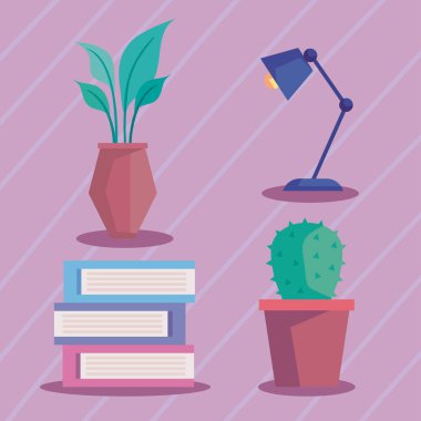 iş yeri mobilyaları dört simge