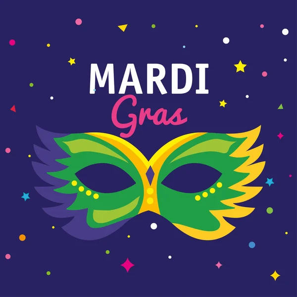Celebración del Mardi gras — Archivo Imágenes Vectoriales